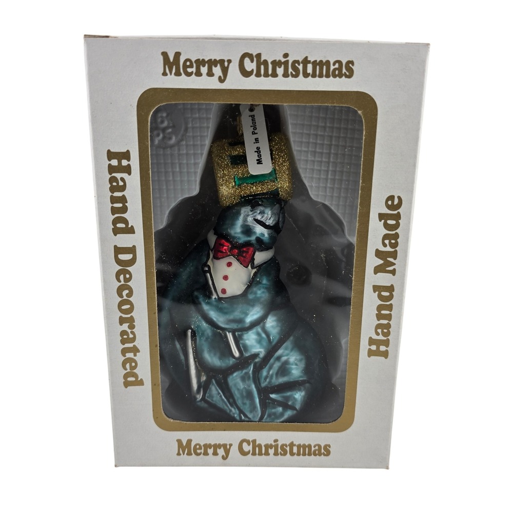 Yuletide Zoo Symphony Simon Seal Drum Ornament Limited Edition NEW Christmas